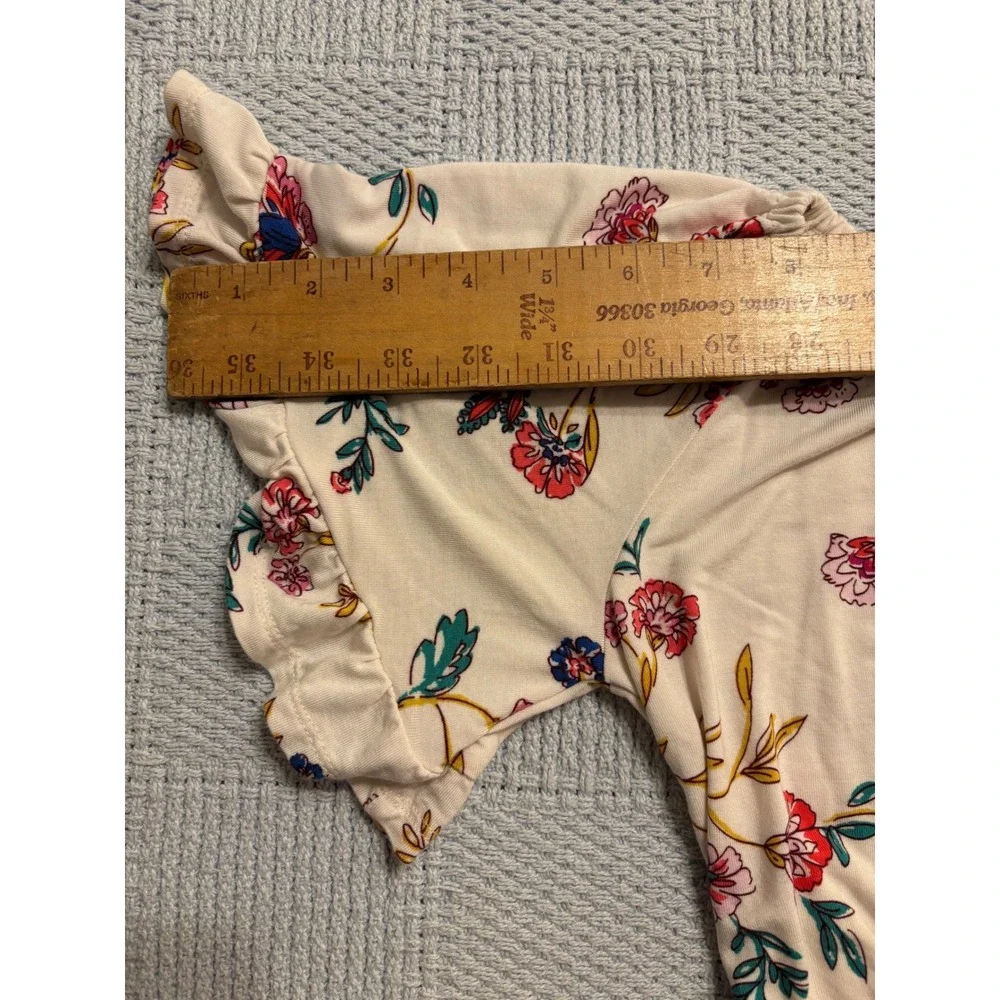 Old Navy Floral Dress Girls Short Sleeve Casual Play Kids Size S 6 / 7 W 20